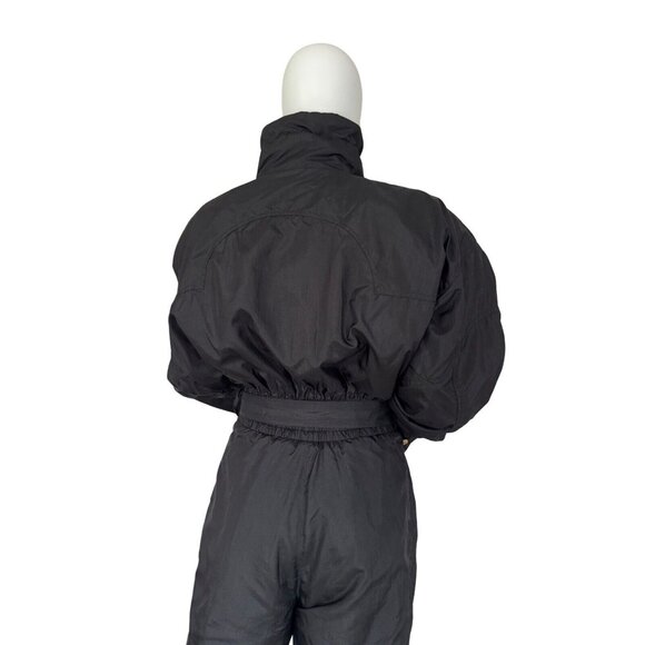 Vintage Bogner Ski Suit Size M 10 Black/gold - Picture 4 of 13